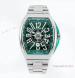 AB Factory Swiss Copy Franck Muller Vanguard Yachting v45 Green Steel Watches